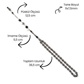 Özel Nakkaş İmame Erzurum Oltu Taşı Melik Tesbihi - 4